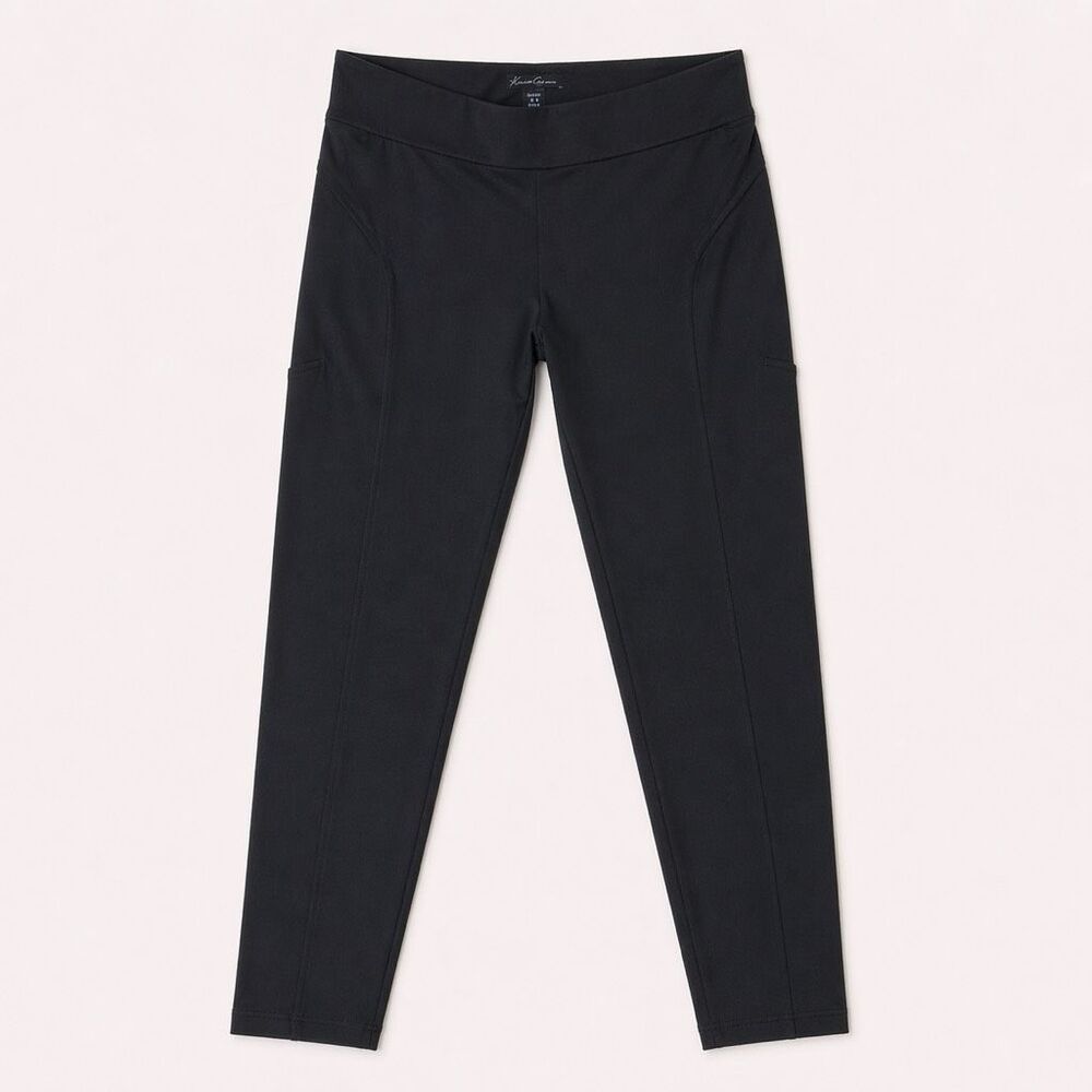 Kenneth Cole Black Leggings Women Size M Thick Stretch Pull On Pants